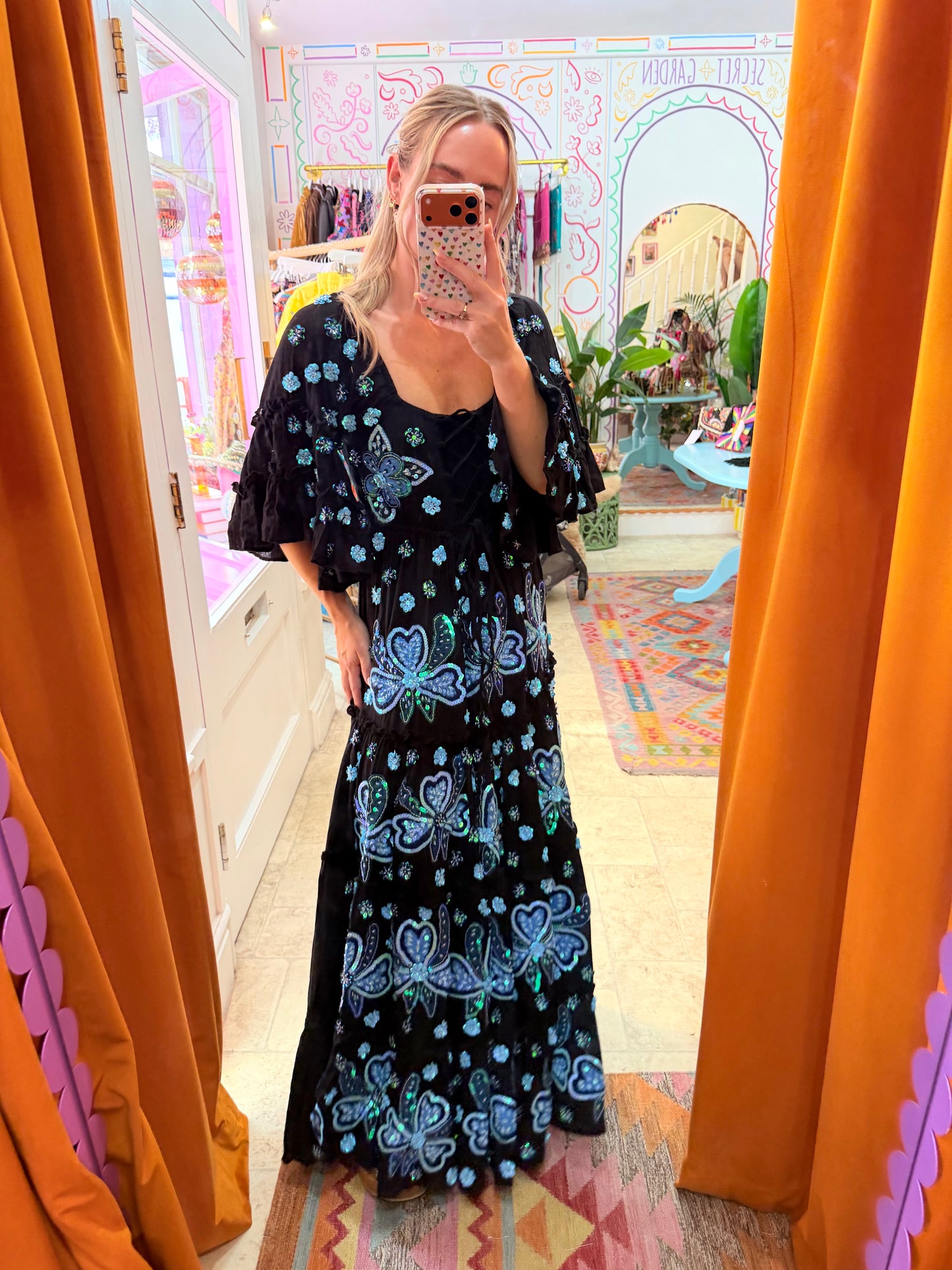 Gypsy Soul Maxi Dress in Black