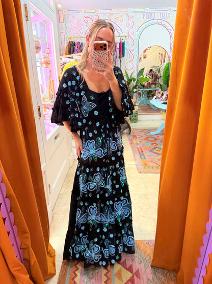 Gypsy Soul Maxi Dress in Black
