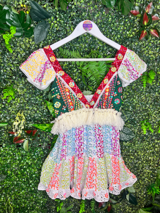 Gypsy Soul Cream Tassel Broderie Anglaise Top 33