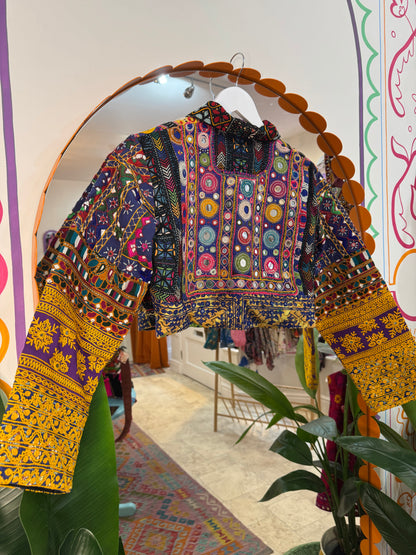 Jaipur Cropped Jacket SIZE UK 6-12