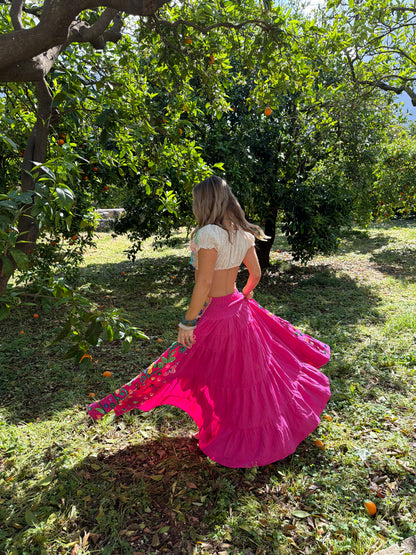 Gypsy Soul Ibiza Skirt Pink - 8