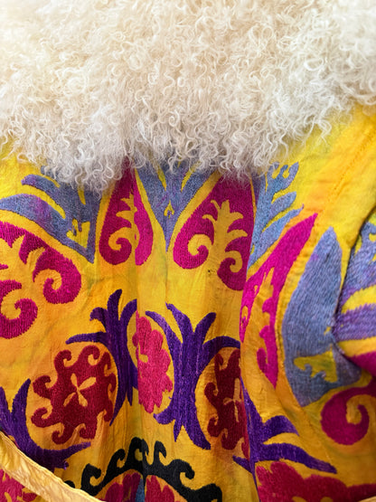 Vintage 70s Suzani Long Coat