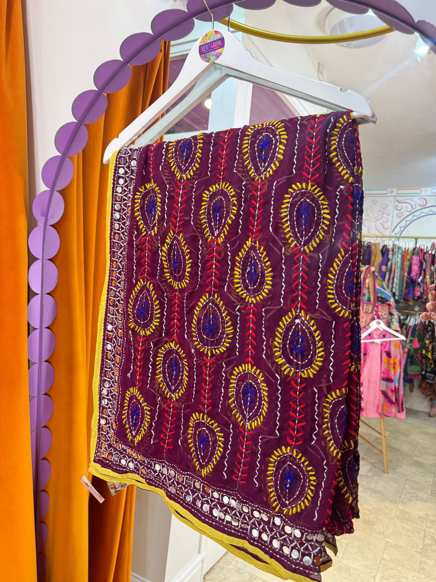 Phulkari Wool Scarf - 19