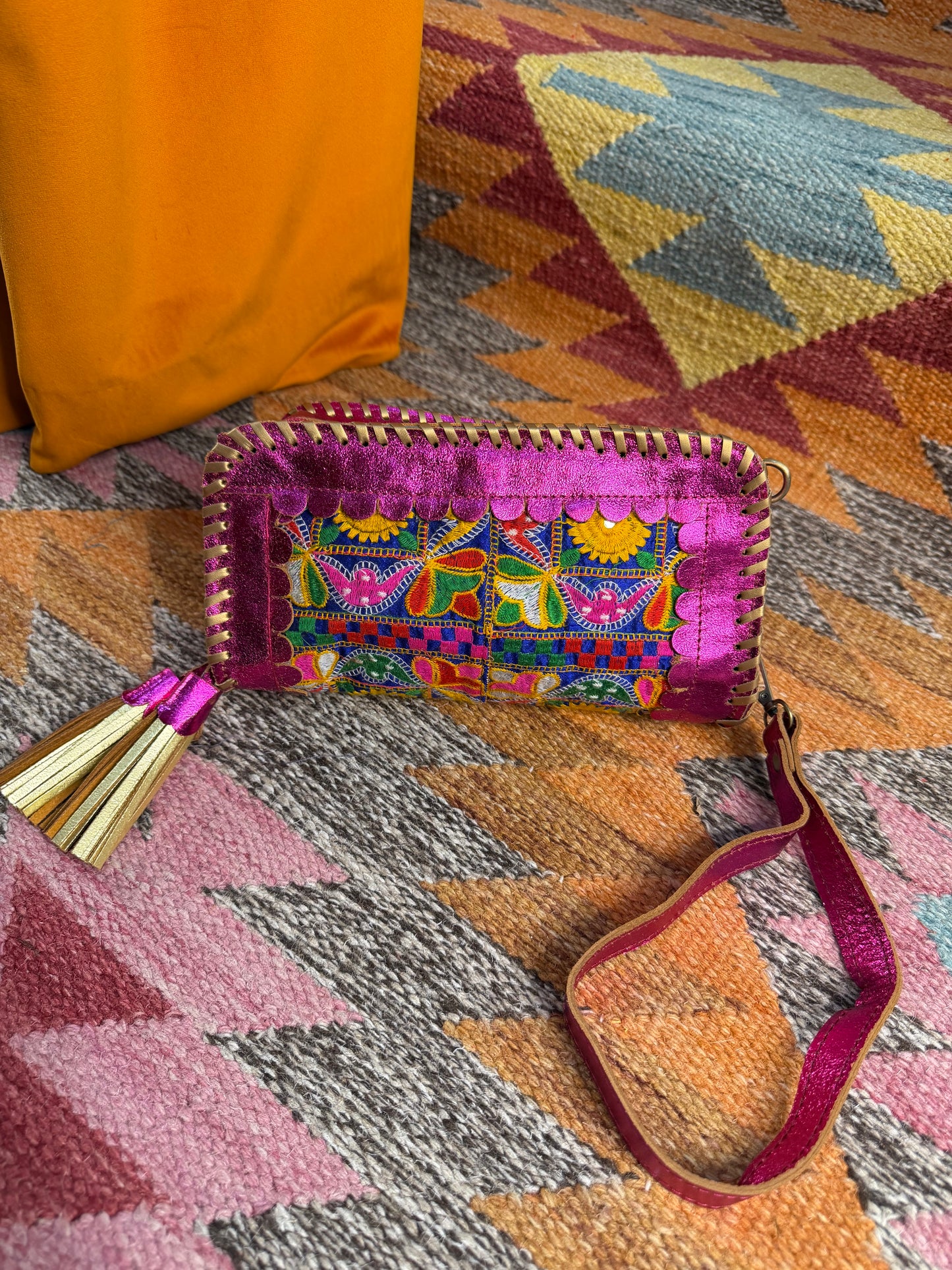 Metallic Kutch Bag