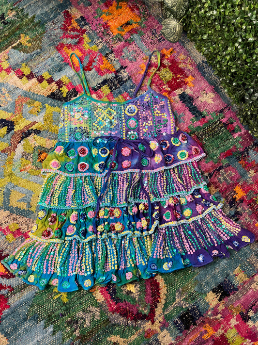 Gypsy Soul Tie Dye Ruffle Dress - 8
