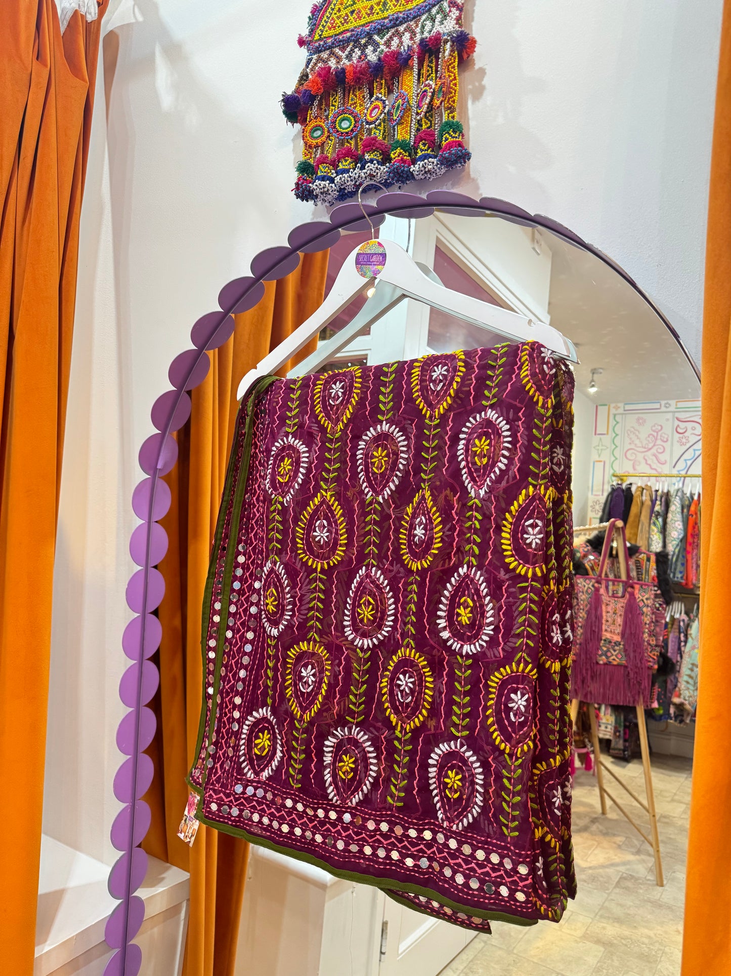 Phulkari Wool Scarf - 44