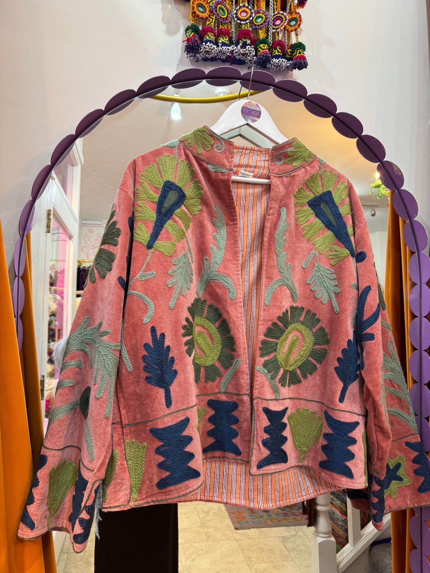 Velvet Suzani Duster Jacket