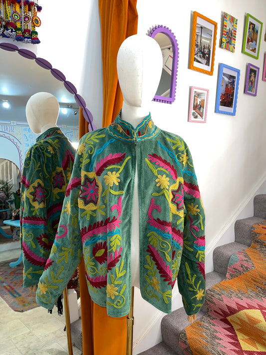 Velvet Suzani Duster Jacket - 3