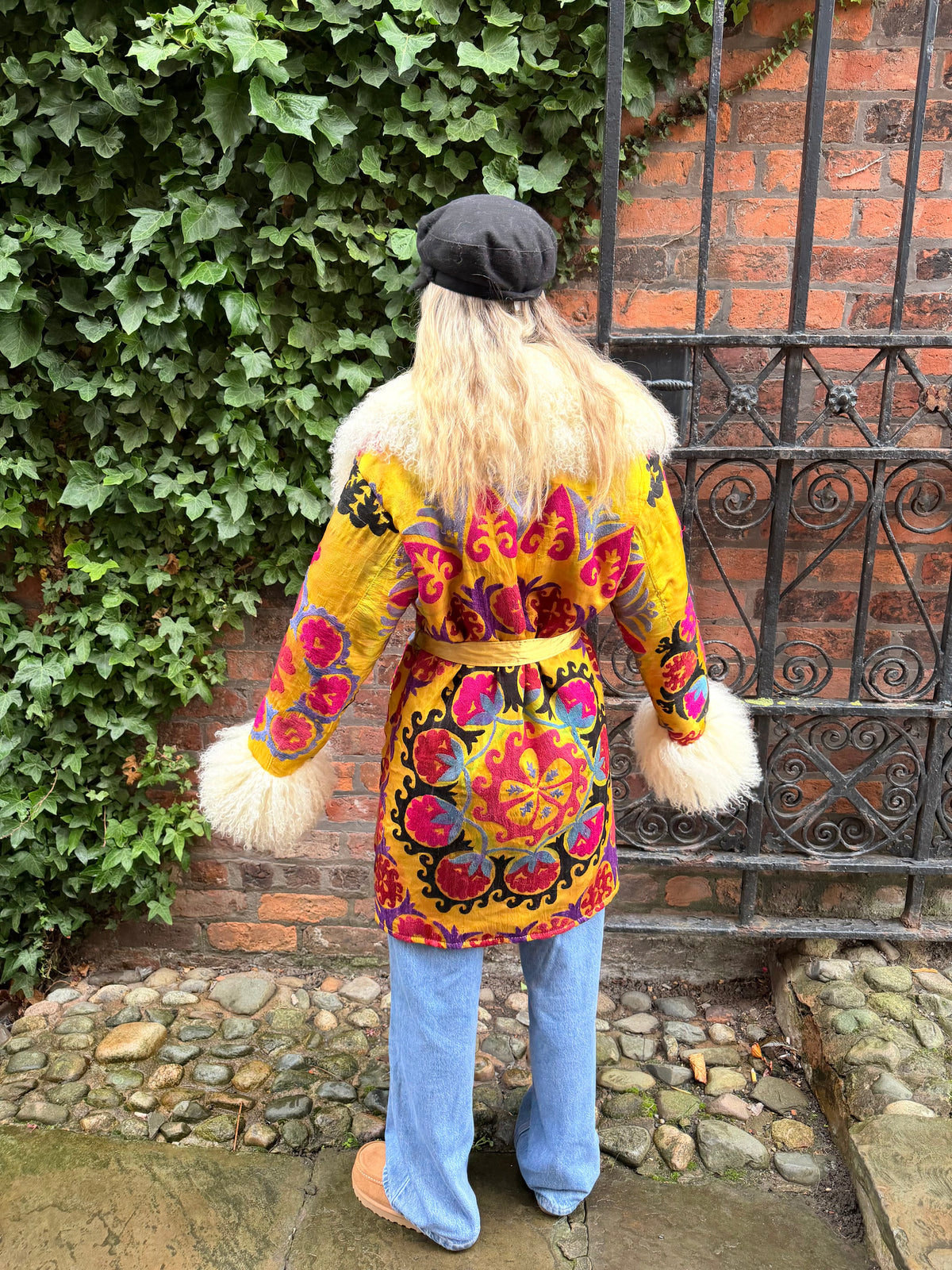 Vintage 70s Suzani Long Coat