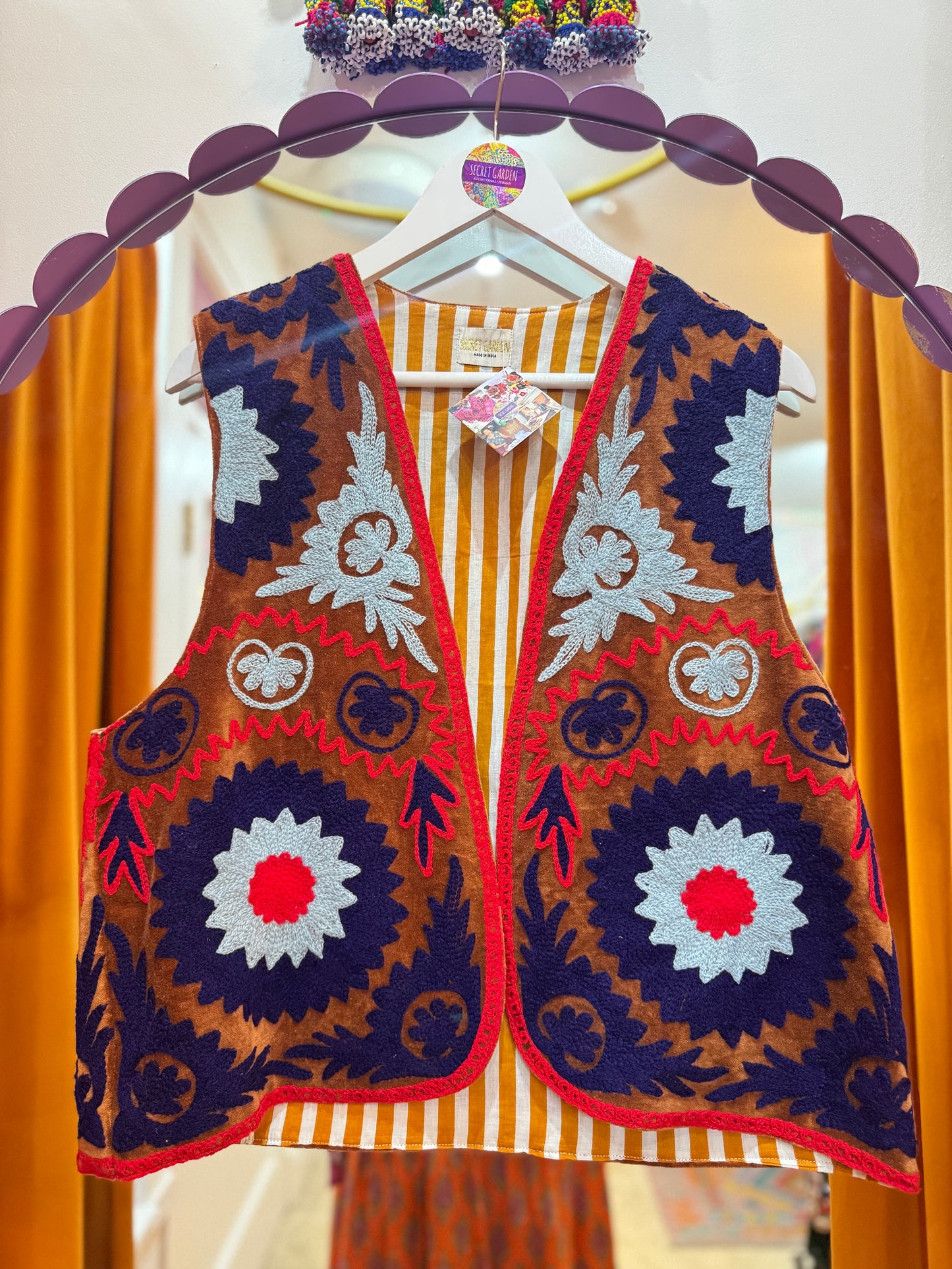 Velvet Flower Waistcoat