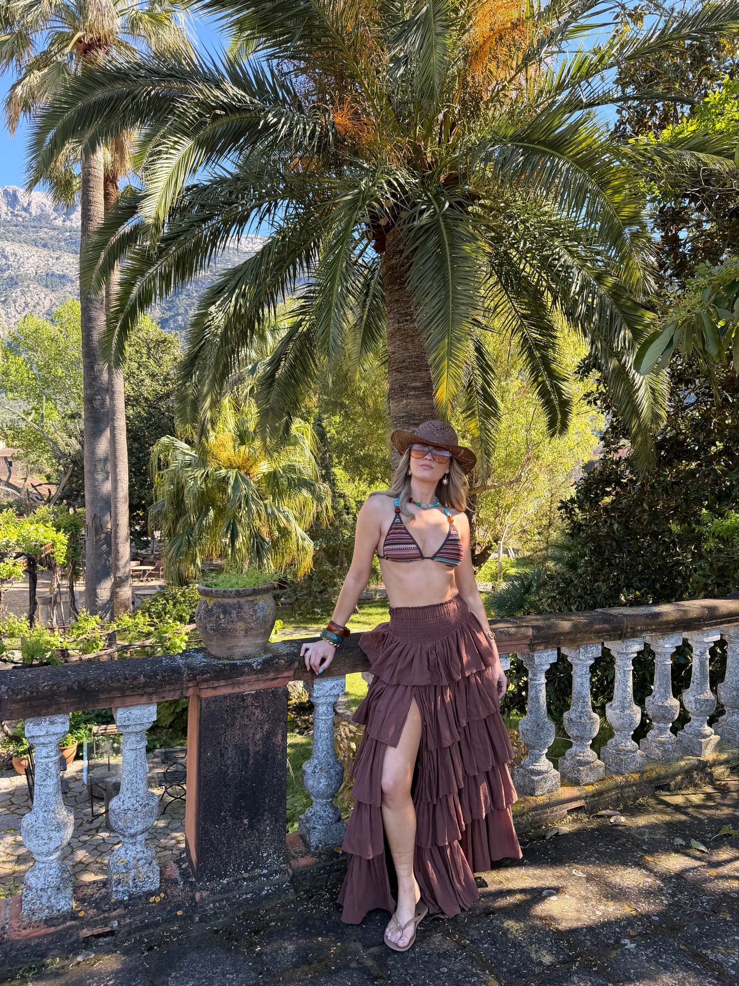 Bohemia Ruffle Maxi Skirt