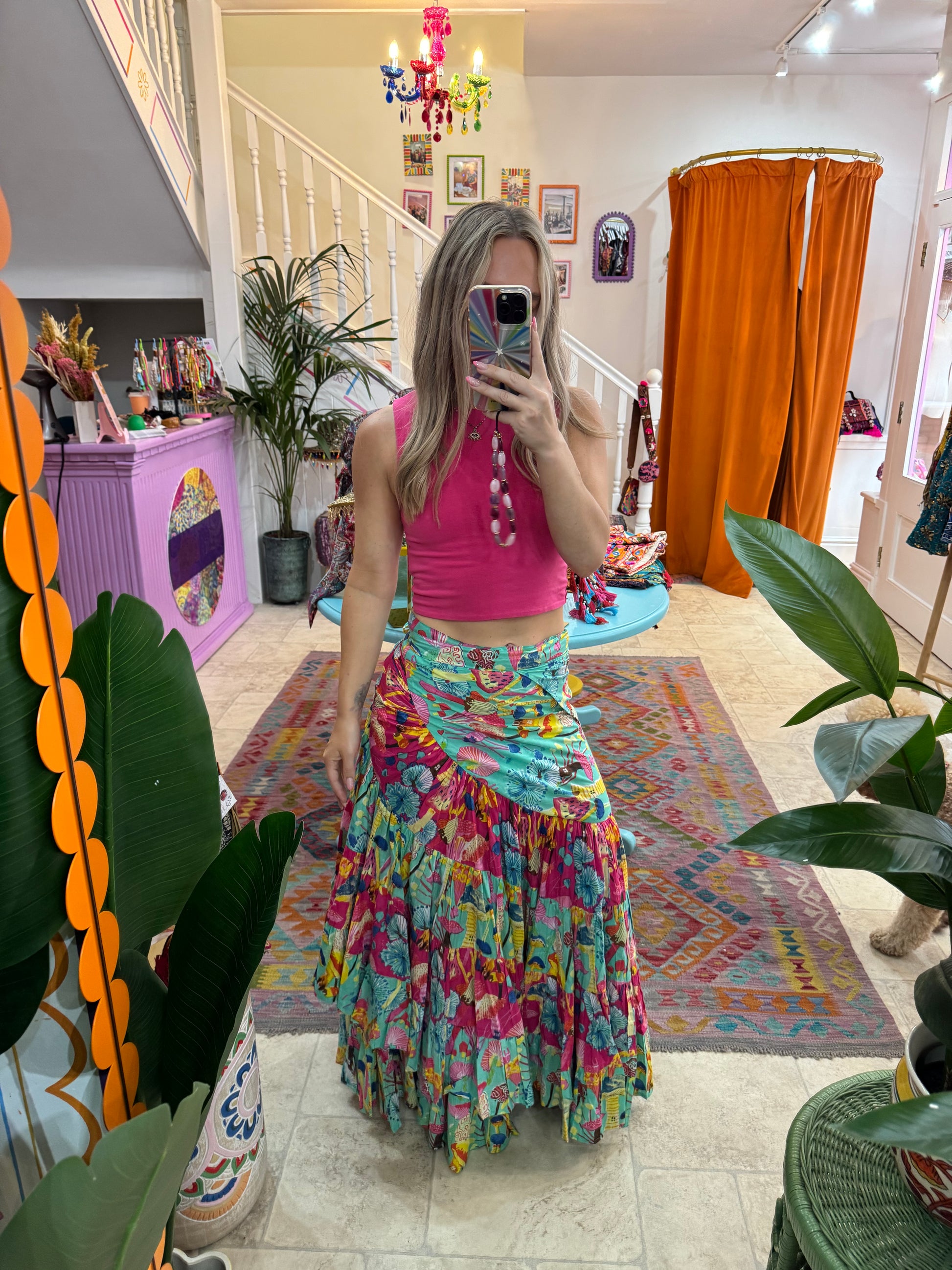 Frida Maxi Wrap Skirt Mushroom – Secret Garden Official