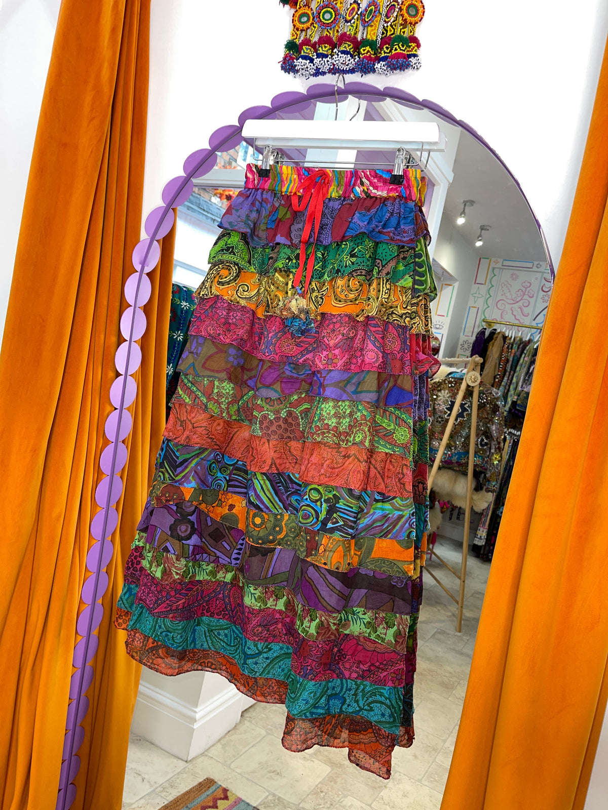 Ruffle Maxi Skirt