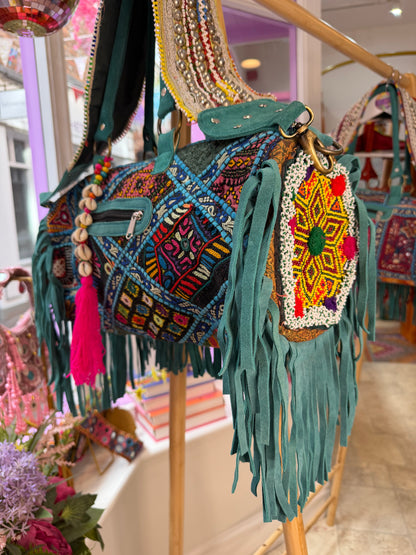 Havana Overnight Tassel Bag - Turquoise