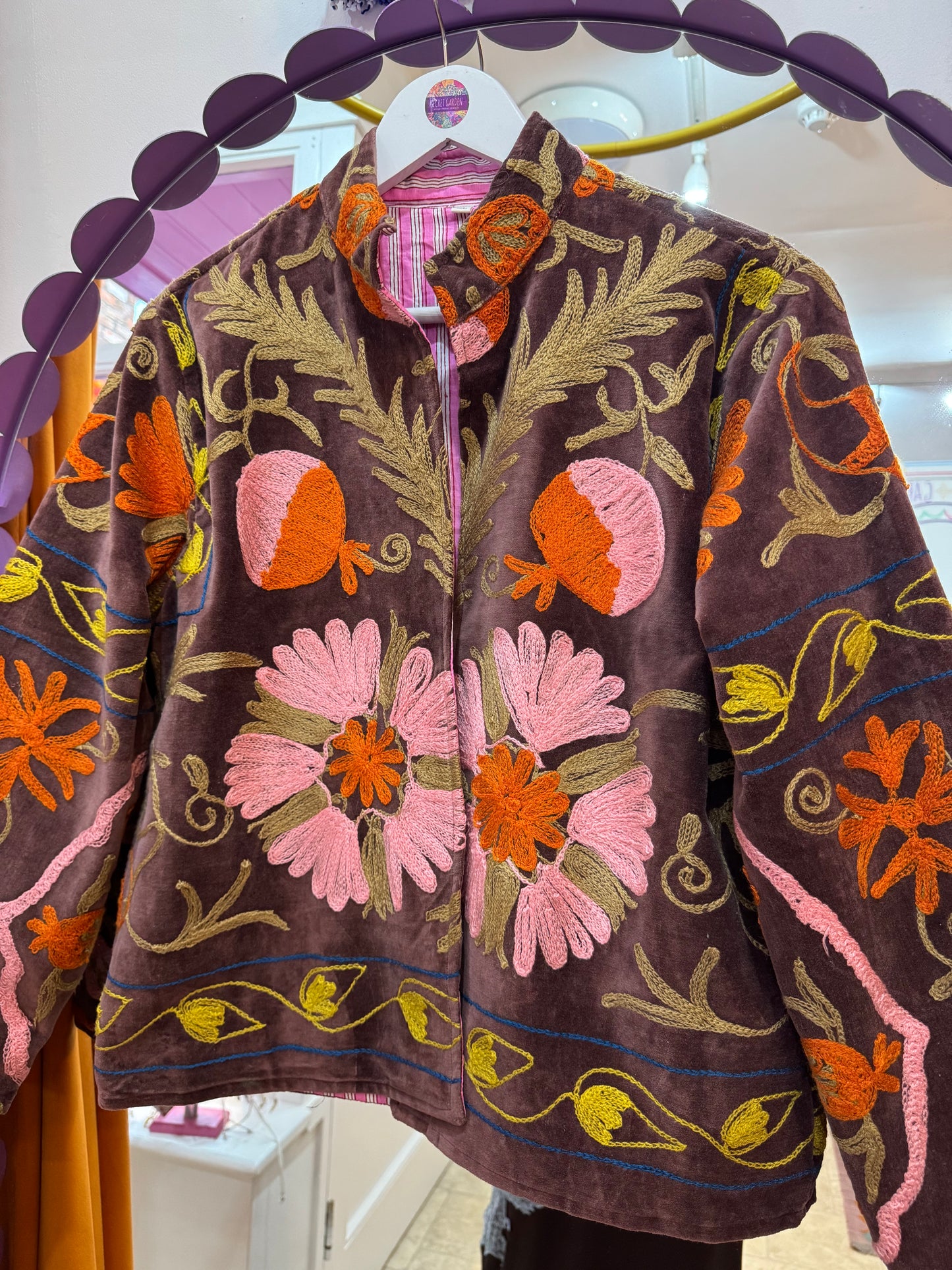 Velvet Suzani Duster Jacket