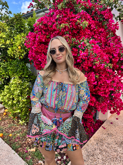 Gypsy Soul Embellished Top & Skirt Co Ord
