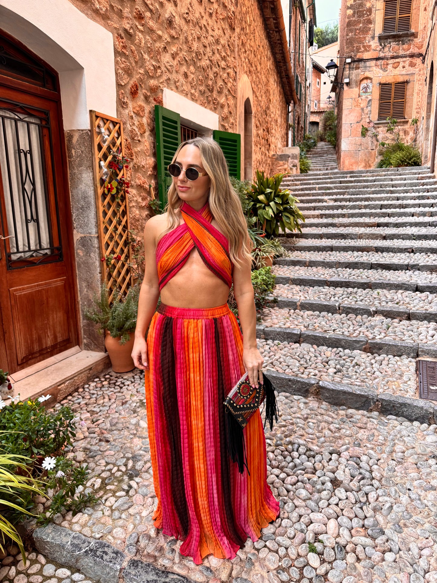 Aurora Top & Maxi Skirt Set