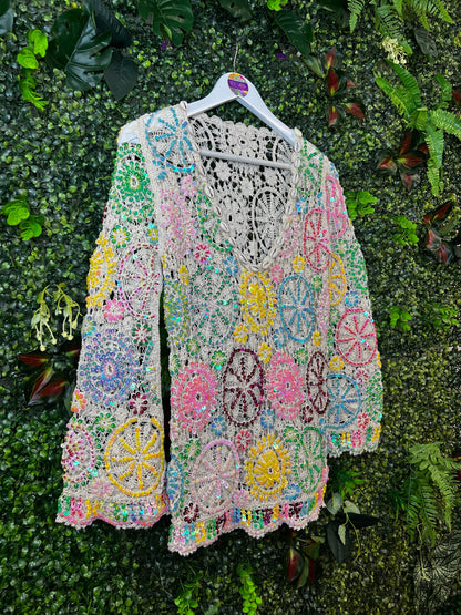 Crochet Sequin Beach Top