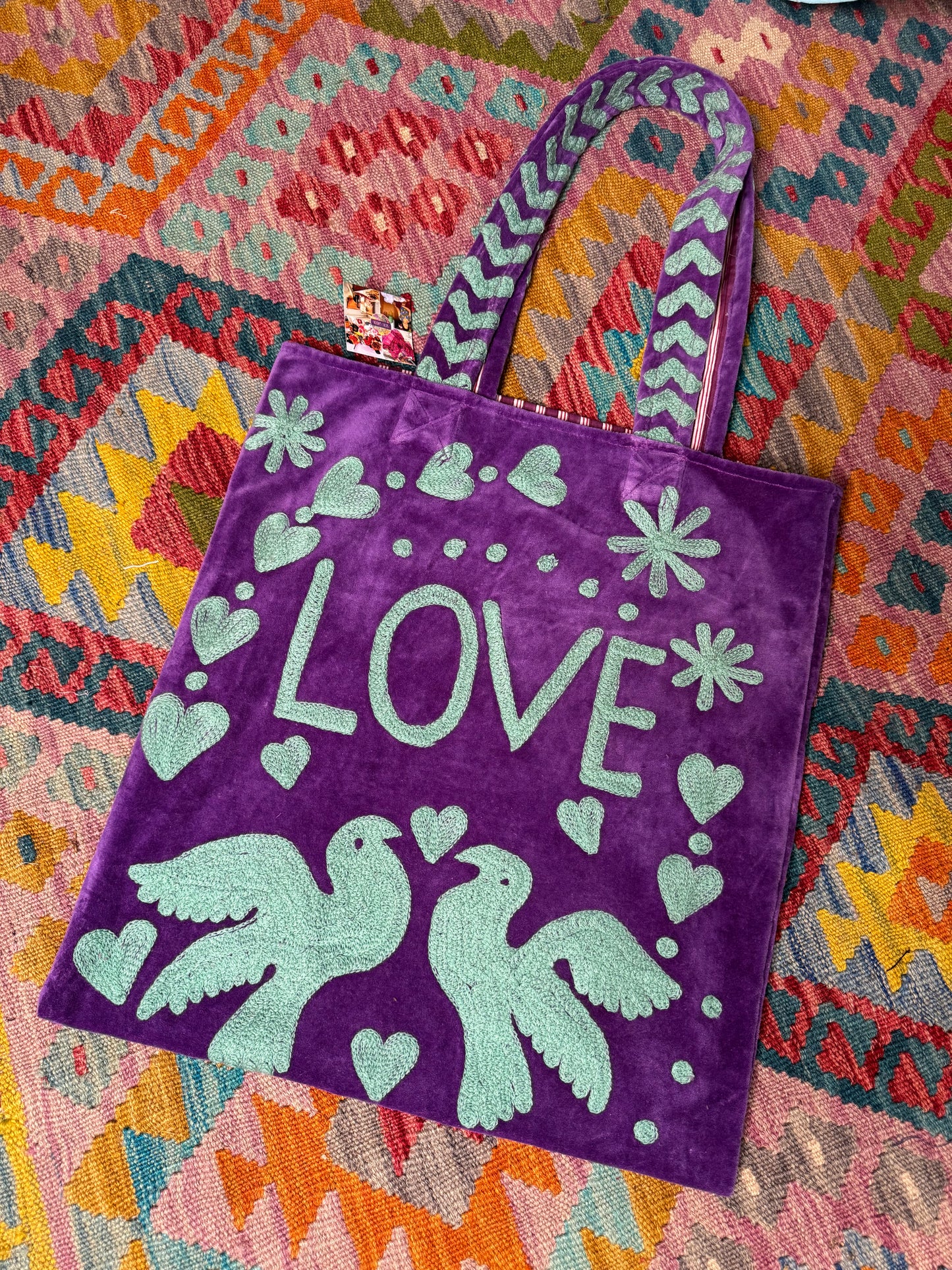 Peace & Love Tote Bags