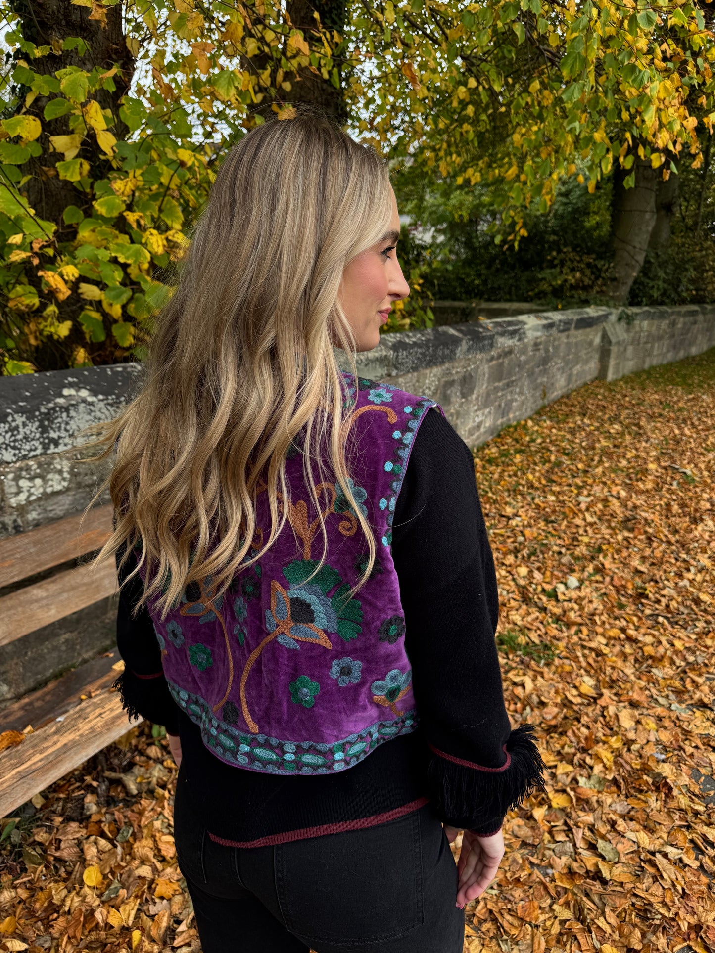 Velvet Flower Waistcoat