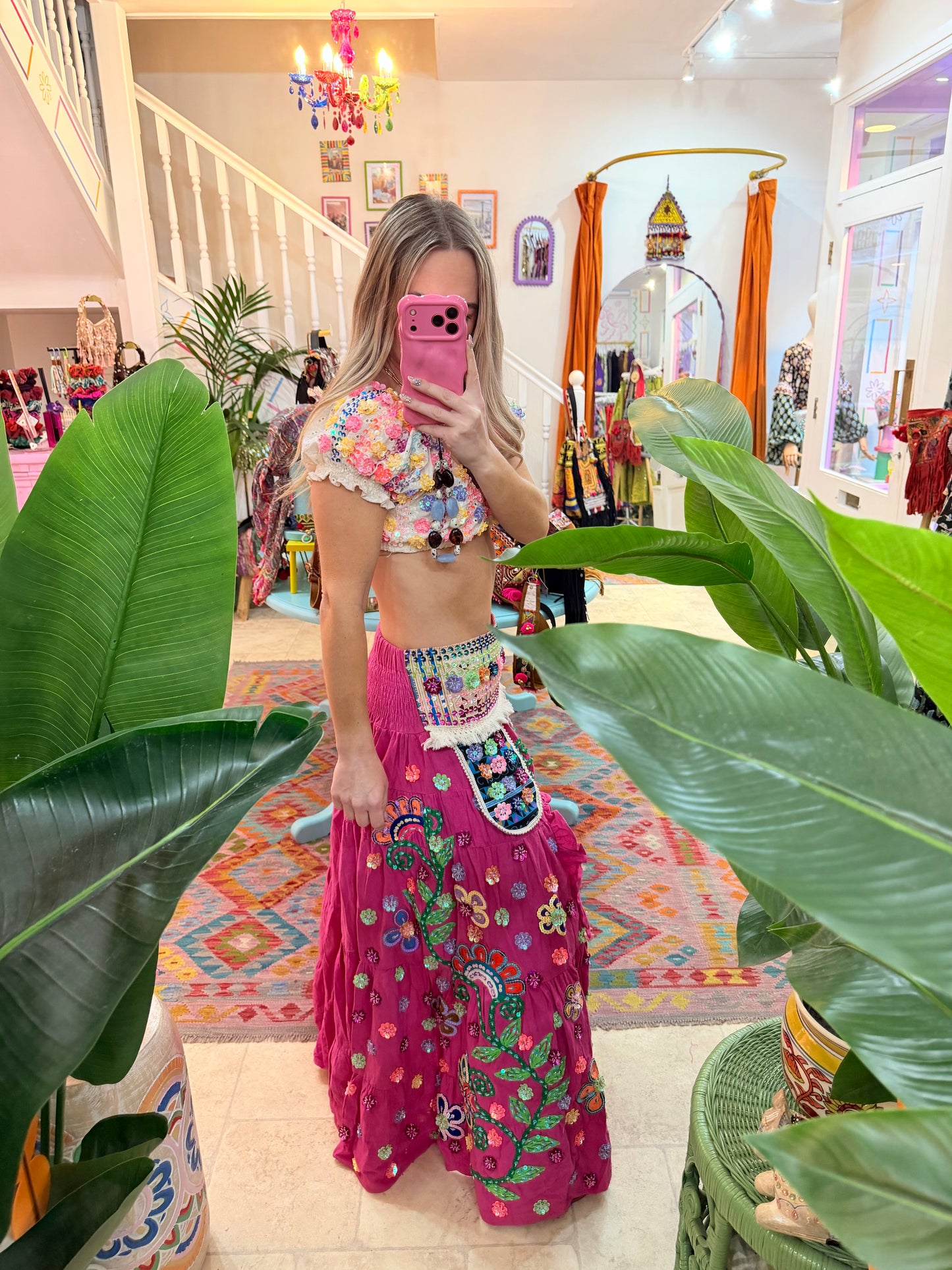 Gypsy Soul Ibiza Skirt Pink - 7