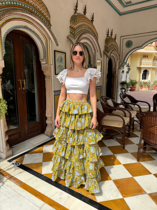 Frida Maxi Skirt - Amalfi