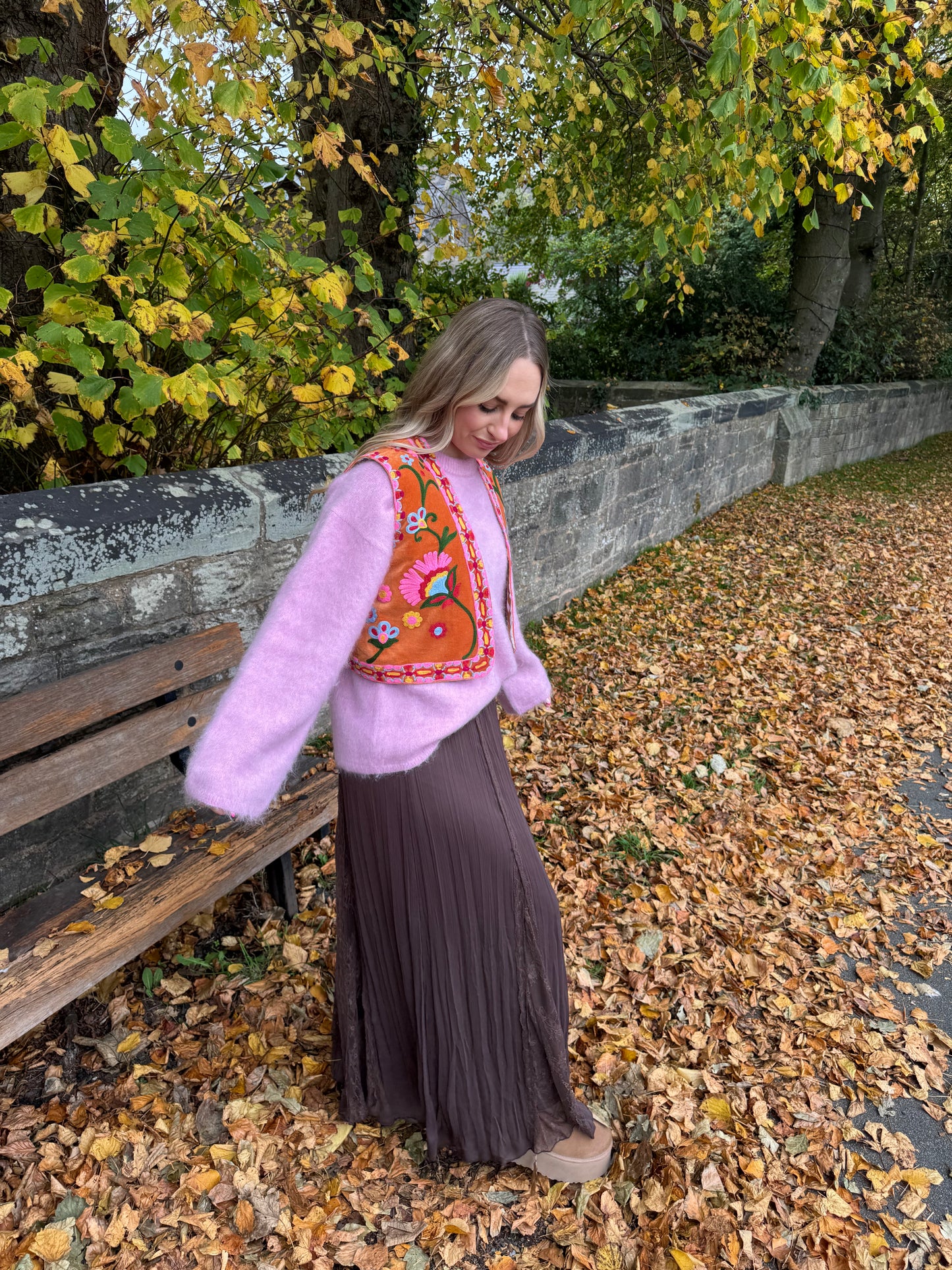 Velvet Flower Waistcoat