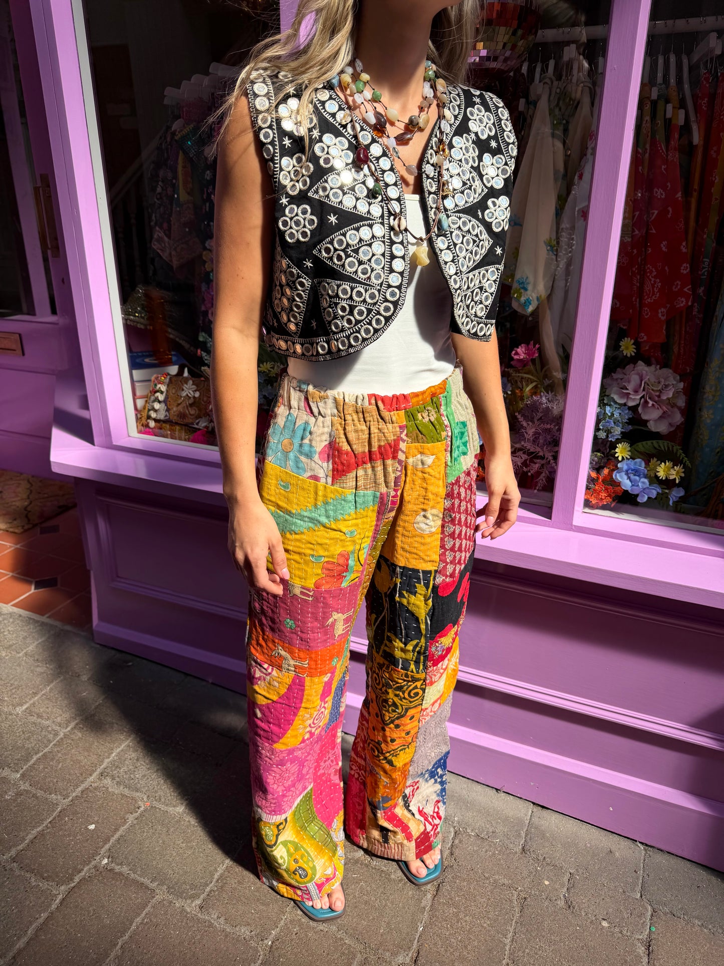 Blanket Kantha Trousers - 6 - UK 10