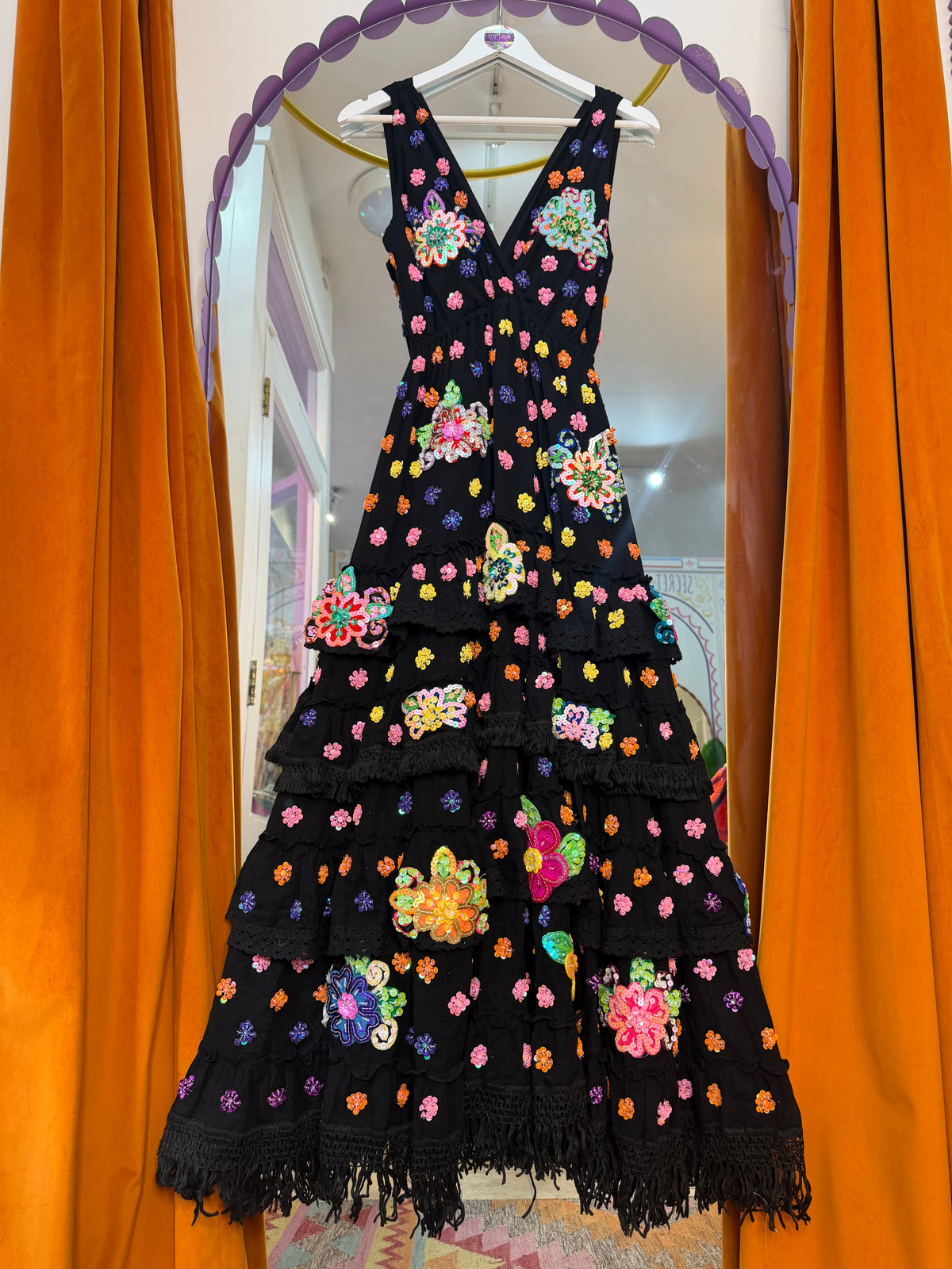 Gypsy Soul Maxi Dress in Black