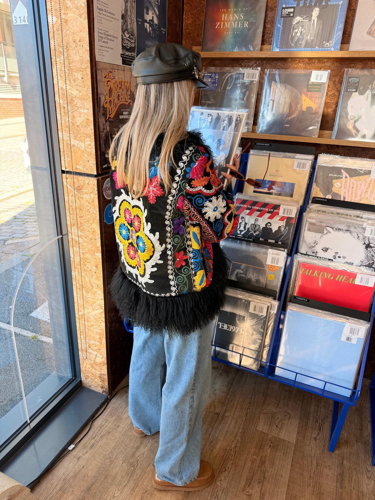 Vintage 70s Suzani Short Coat