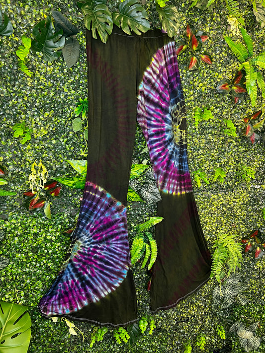 Tie Dye Flare - Green 8