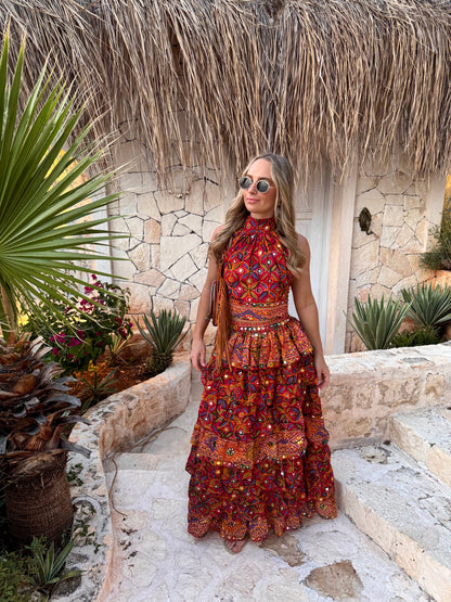 Frida Maxi Mirror Skirt