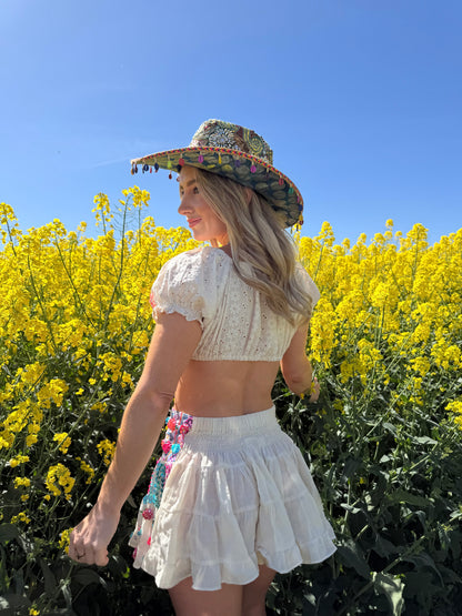 Gypsy Soul Embellished Top & Skirt Co Ord