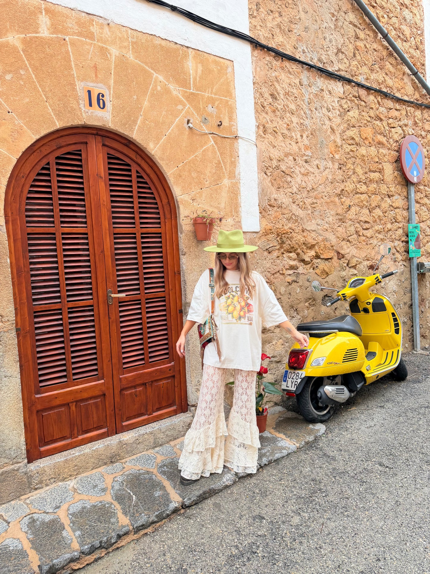 Lace Cream Flares