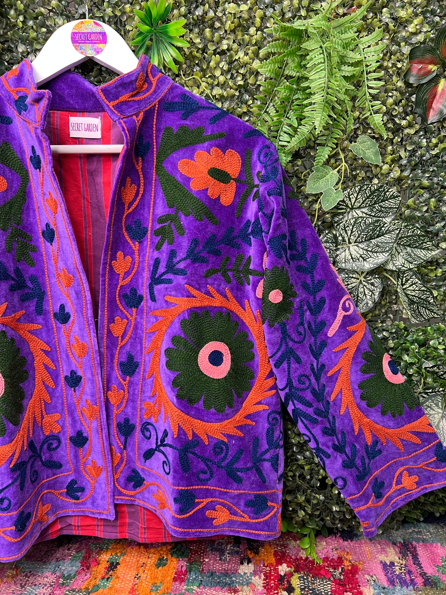 Velvet Suzani Duster Jacket