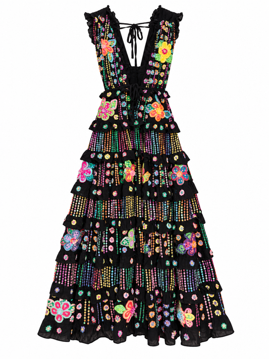 Gypsy Soul Maxi Dress in Black
