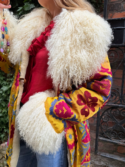 Vintage 70s Suzani Long Coat