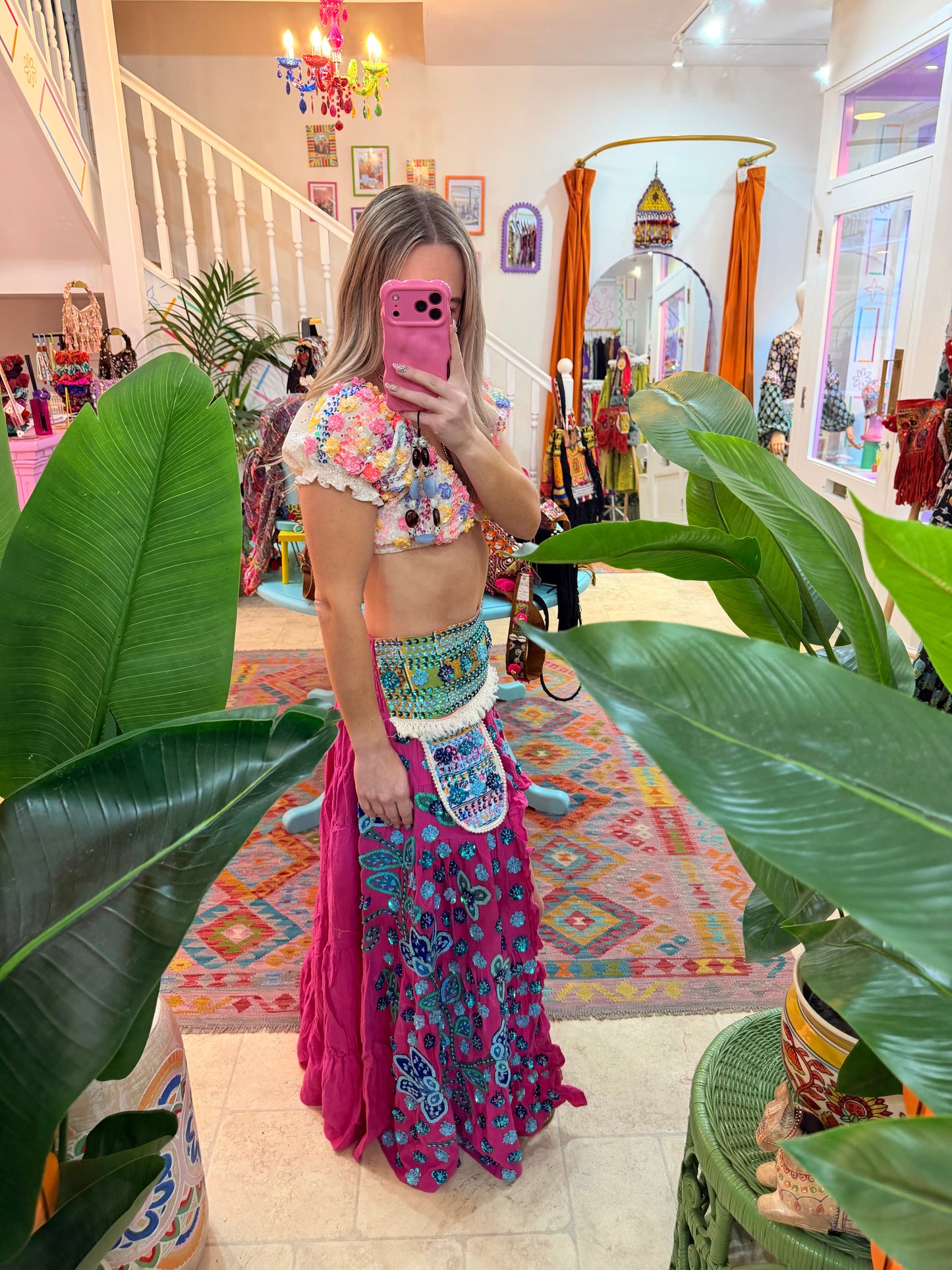 Gypsy Soul Ibiza Skirt Pink - 6