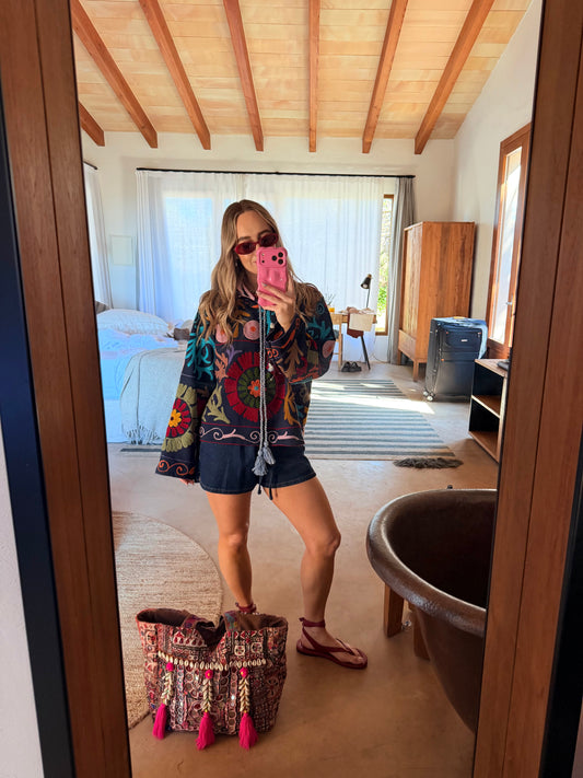 Suzani Hoodie Navy - 6