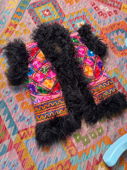 Faux Fur Flower Gilet