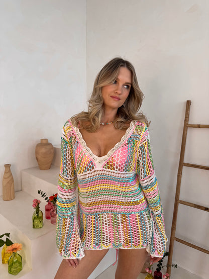 Crochet Sequin Top with shells