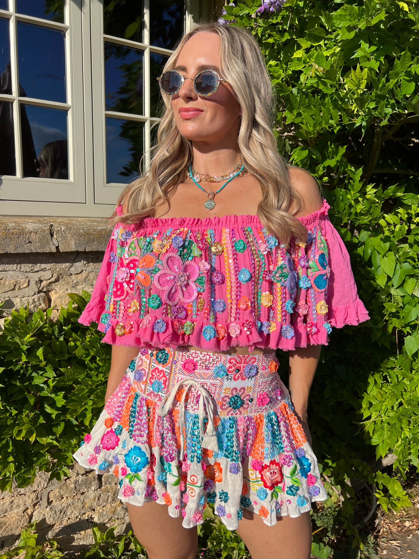 Gypsy Soul Mini Cream Skirt - 12