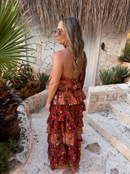 Frida Maxi Mirror Skirt