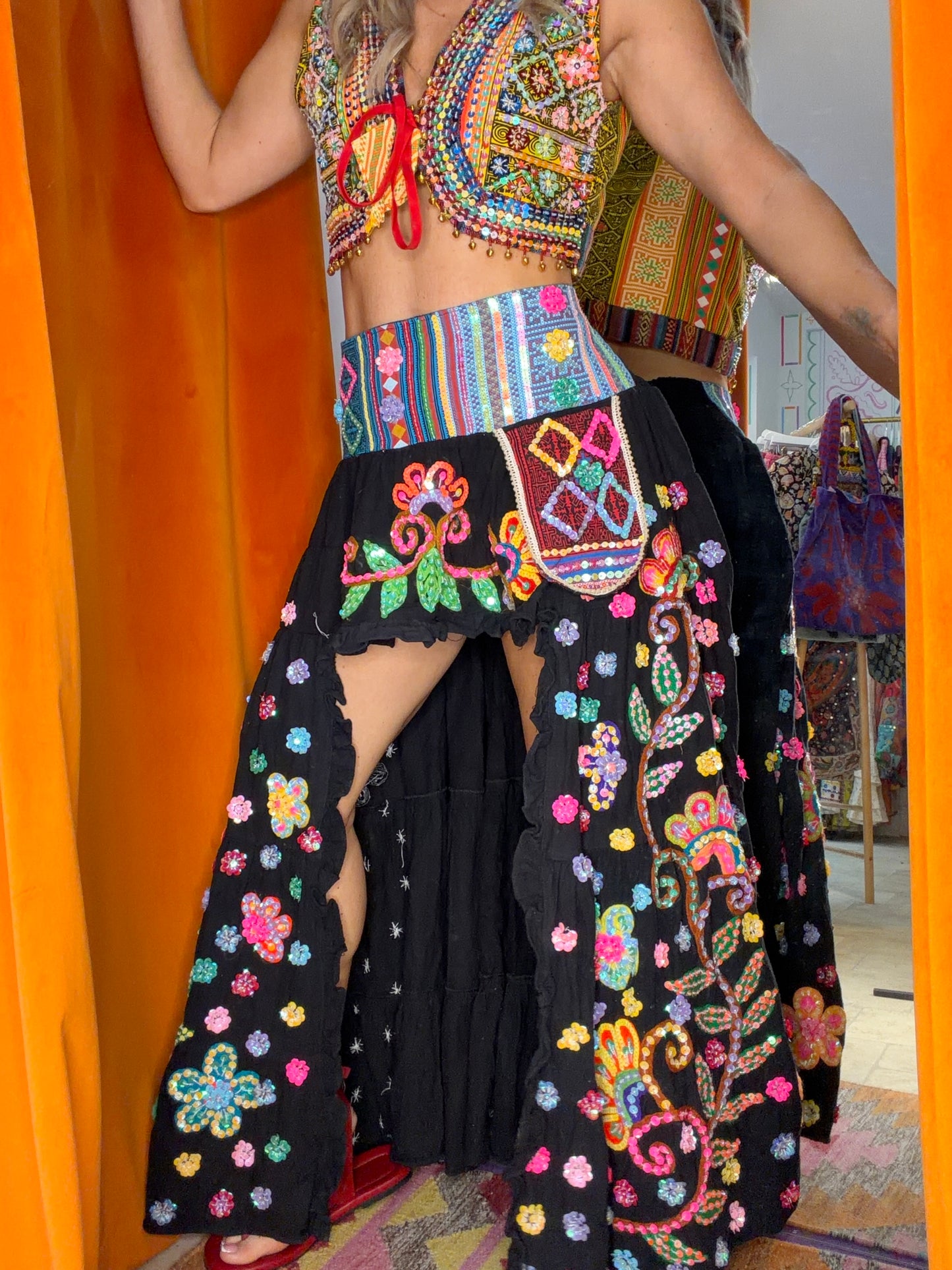 Gypsy Soul Black Ibiza Skirt