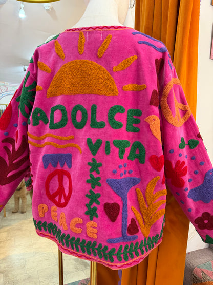 Joy Velvet Duster Jacket
