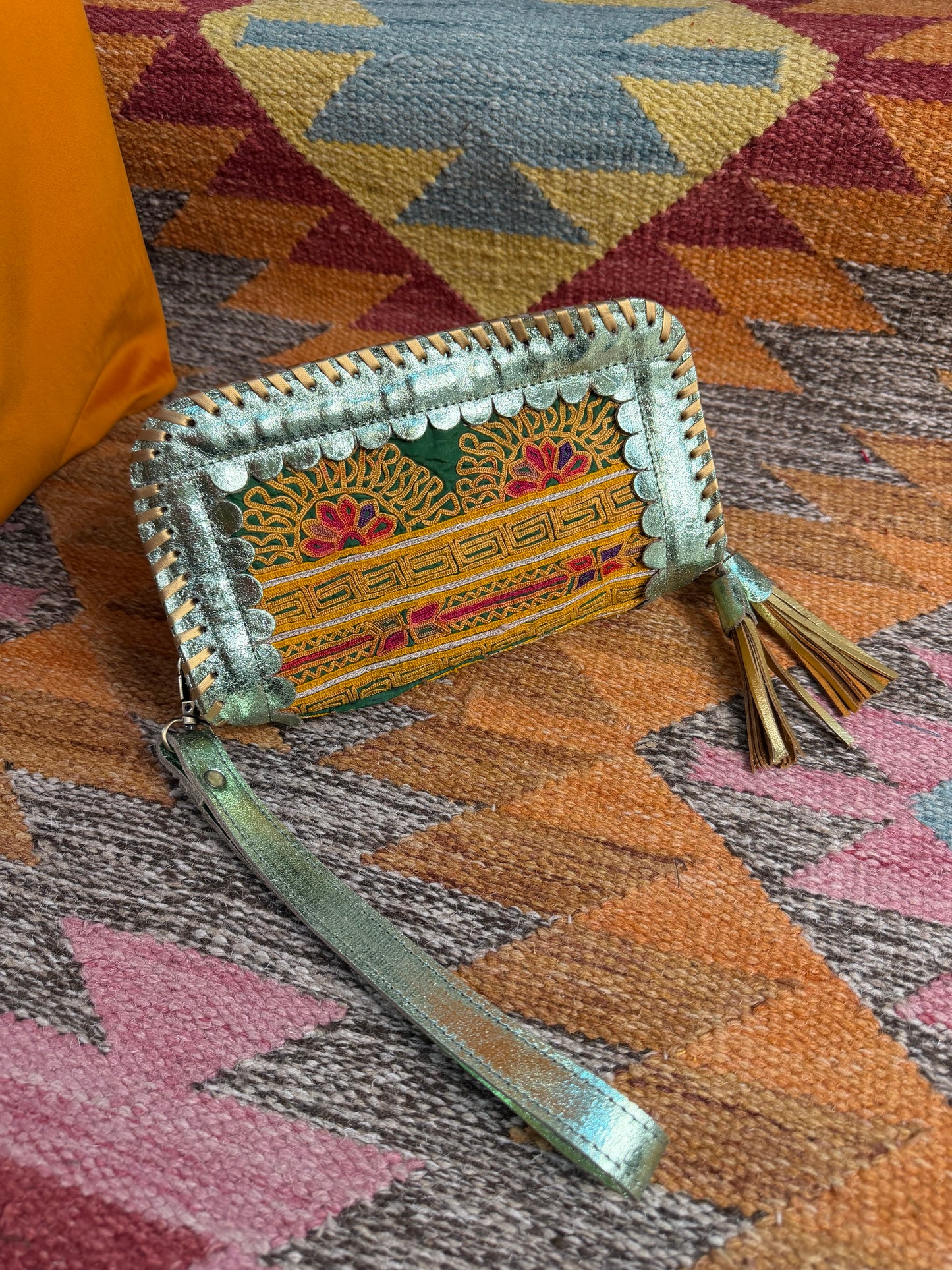 Metallic Kutch Bag