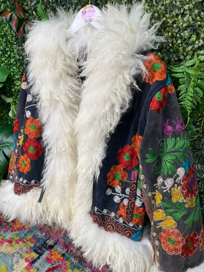Vintage Suzani Coat UK 6-16