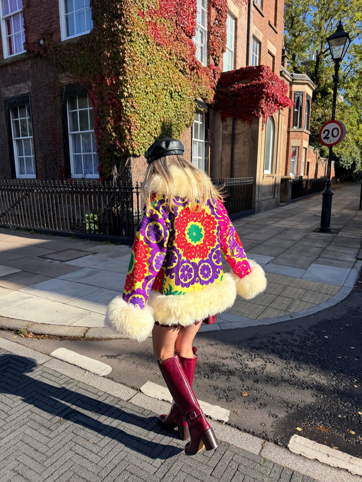 Vintage 70s Suzani Short Coat