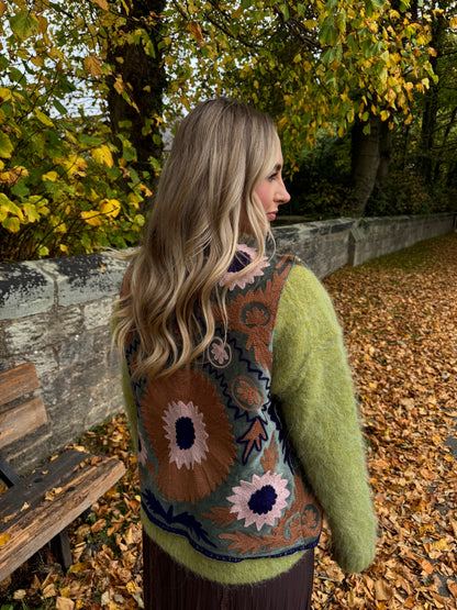 Velvet Flower Waistcoat