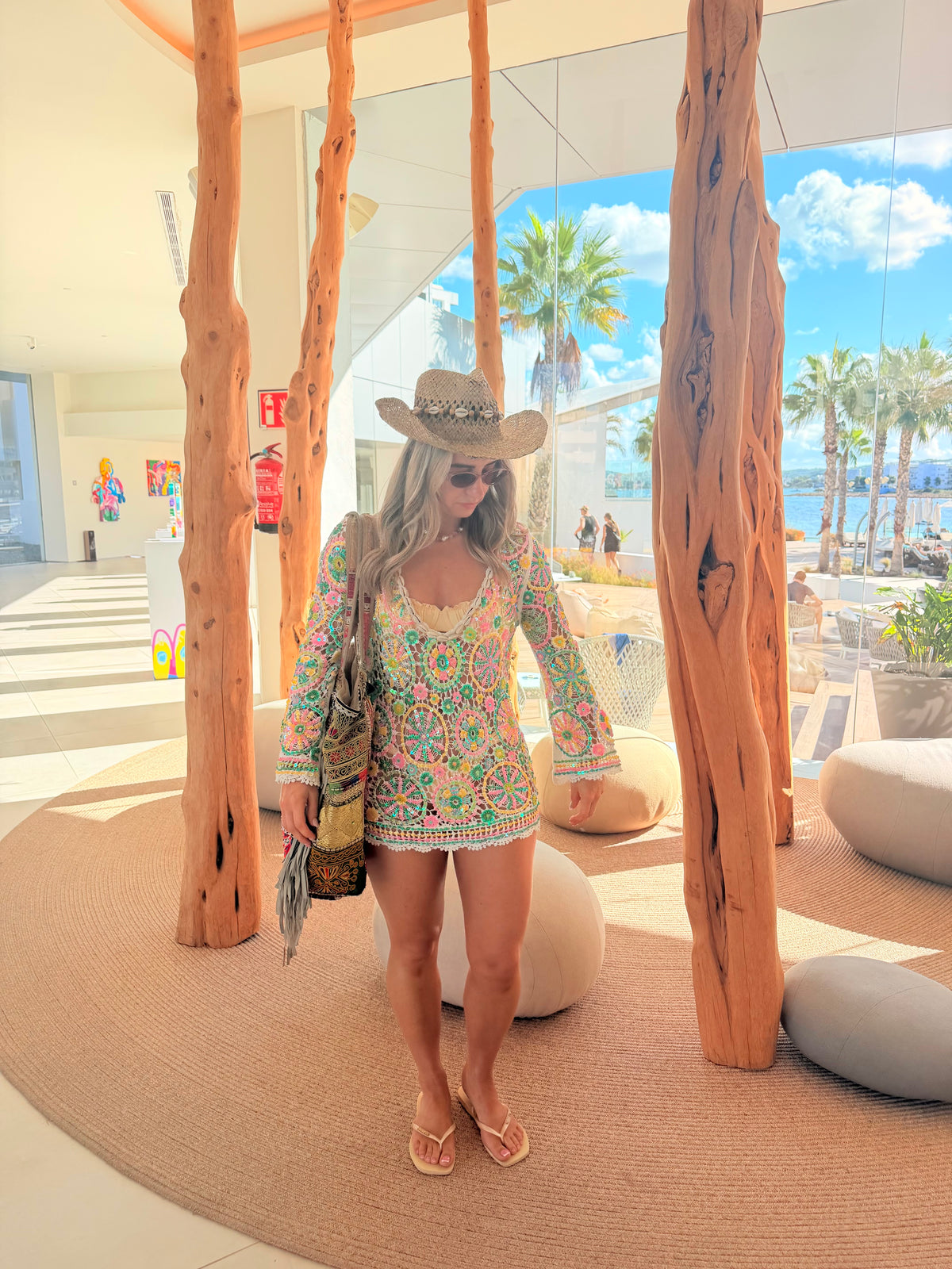 Crochet Sequin Beach Top